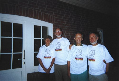von links nach rechts: Ingrid und Horst Schwarz-Linek, Horst Preisler und Dietrich Barthel